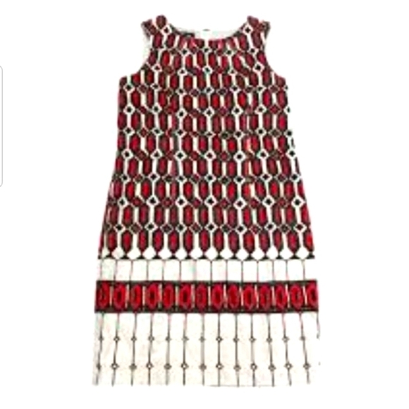 African Motif Print Sheath Dress, 8P - Picture 6 of 11